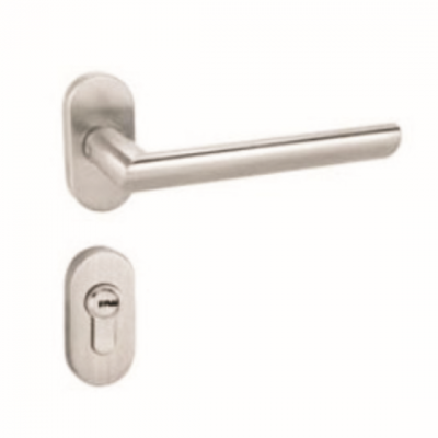 Stainless Steel Commercial Furniture Hardware Hollow Lever Handles Door Lock