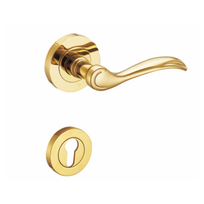 Luxury Classic Door Hardware Manufacturer Gold Internal Door Lever Handle Set